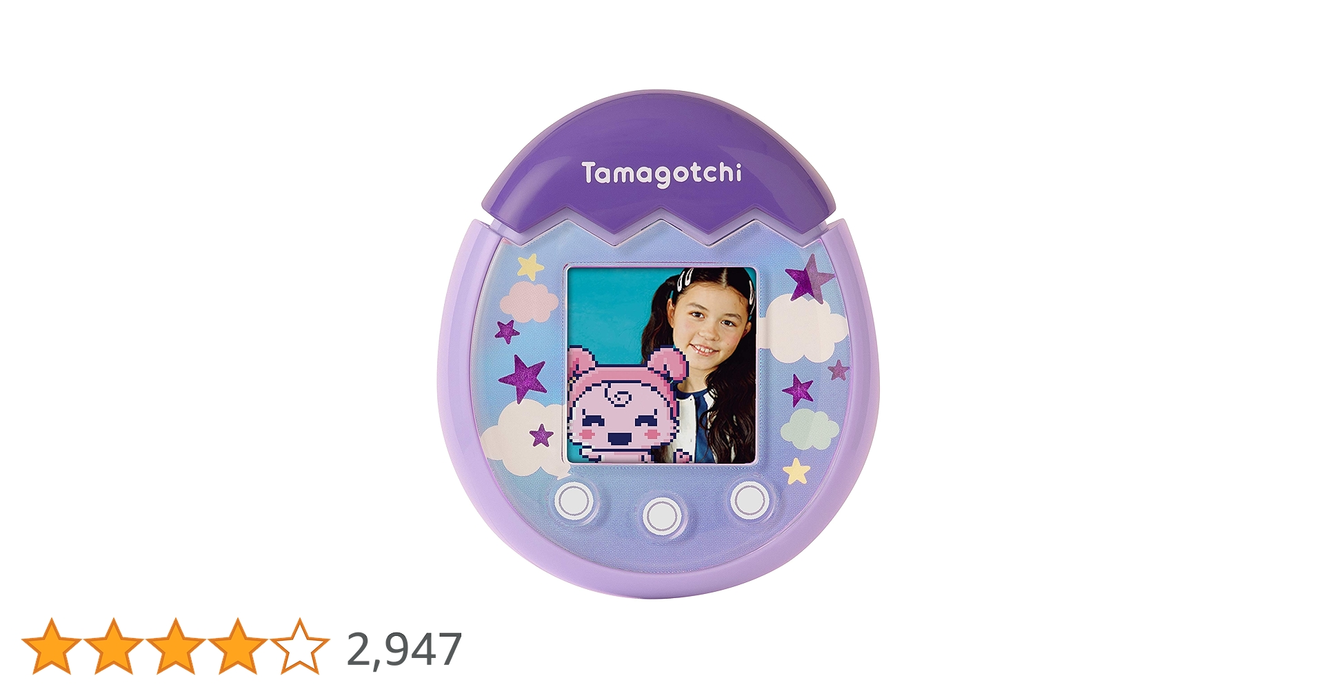 TAMAGOTCHI Pix - Sky (Purple) (42902), Electronic Pets